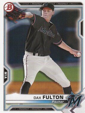 Dax Fulton - 2021 Topps Bowman "MLB Prospect" Baseball Card